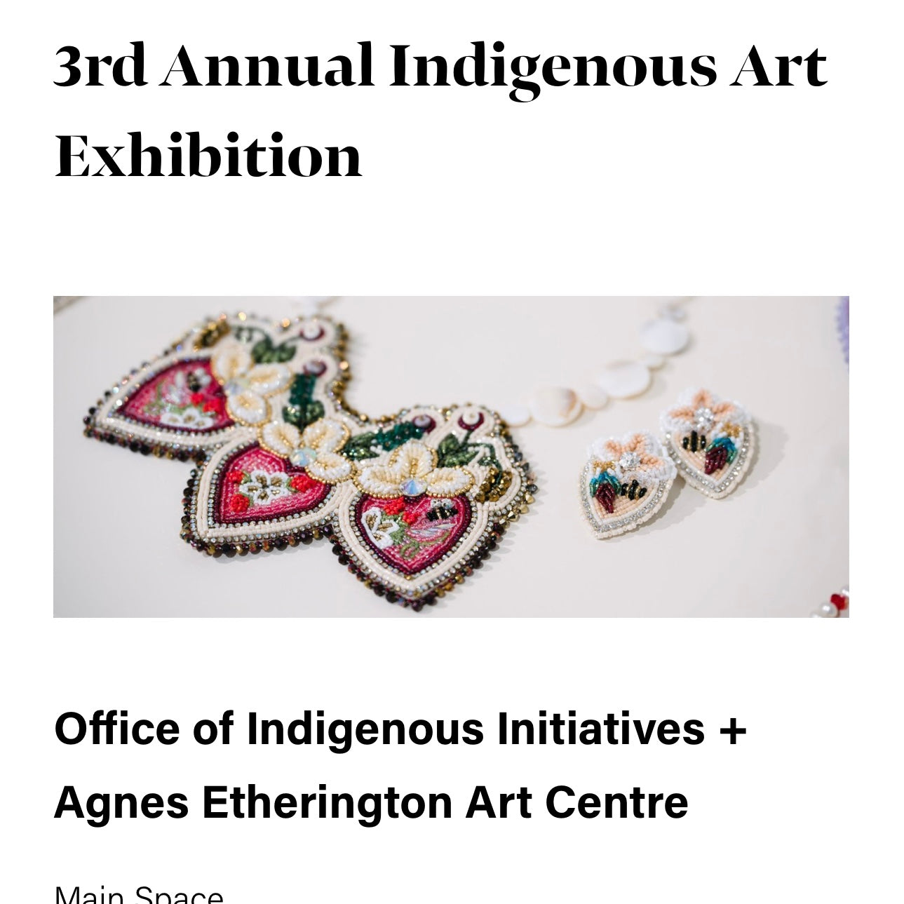 The 3rd Annual Indigenous Art Exhibition