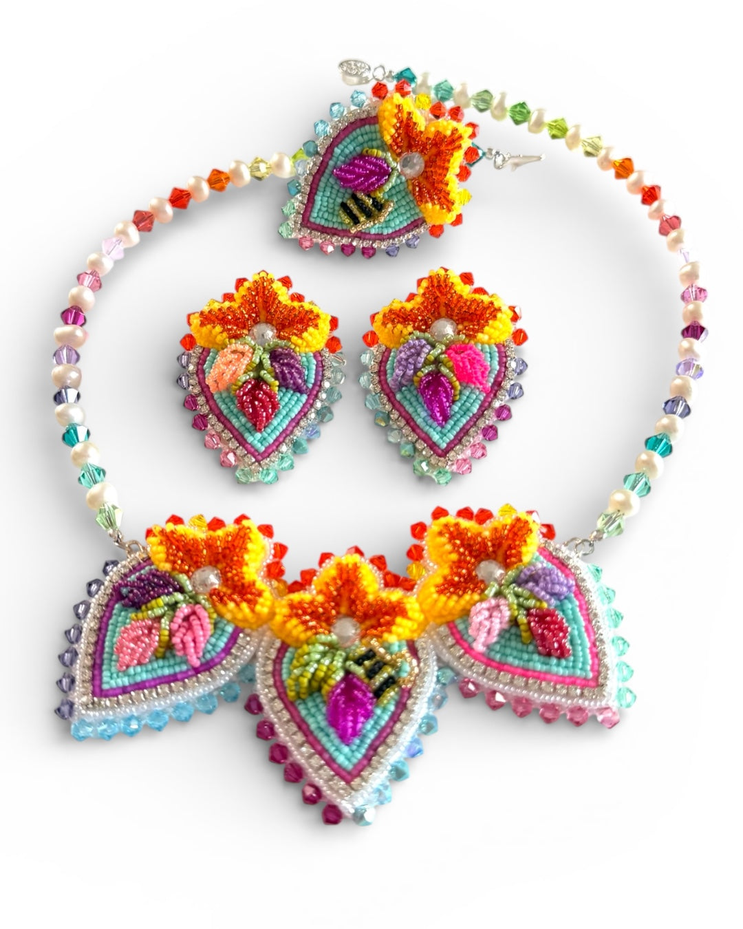 Strawbaby Grand Heirloom Set - Strawbaby Collection (Necklace, Earrings + Ring)