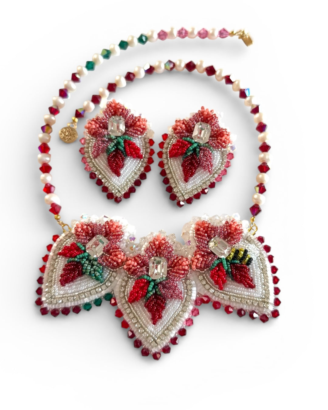 Strawbaby Signature Set - Strawbaby Collection (Necklace + Earrings)