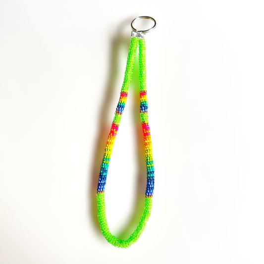 Beaded Keychain: Green