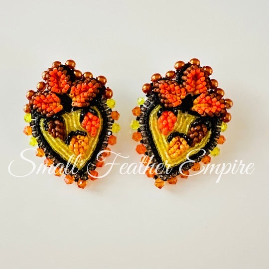 Mini Strawbaby Earrings - Pumpkin Spice