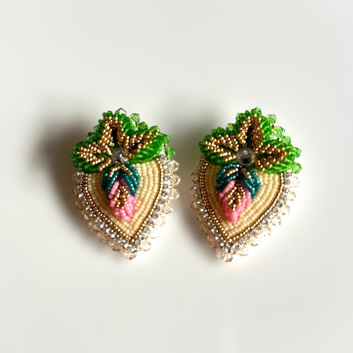 Mini Strawbaby Earrings: Shortcake