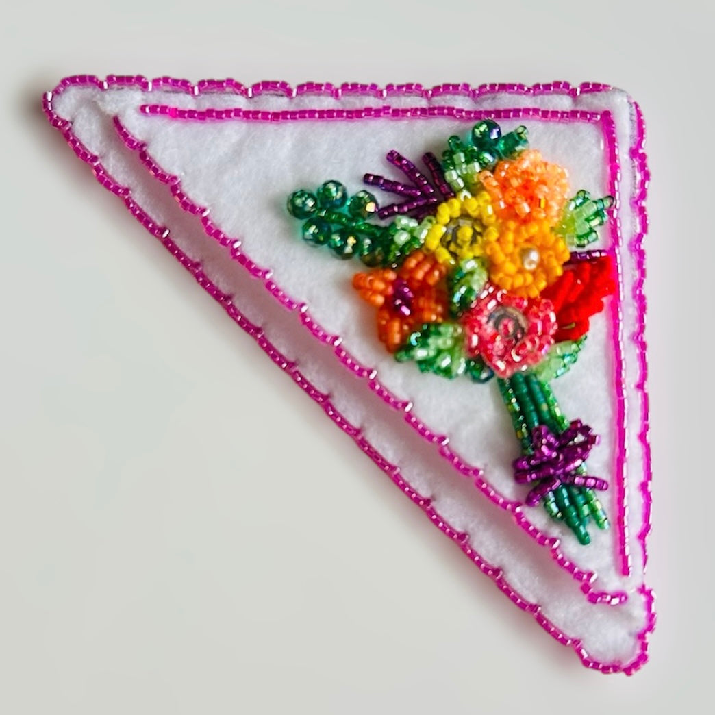 Beaded Bookmark: Bouquet